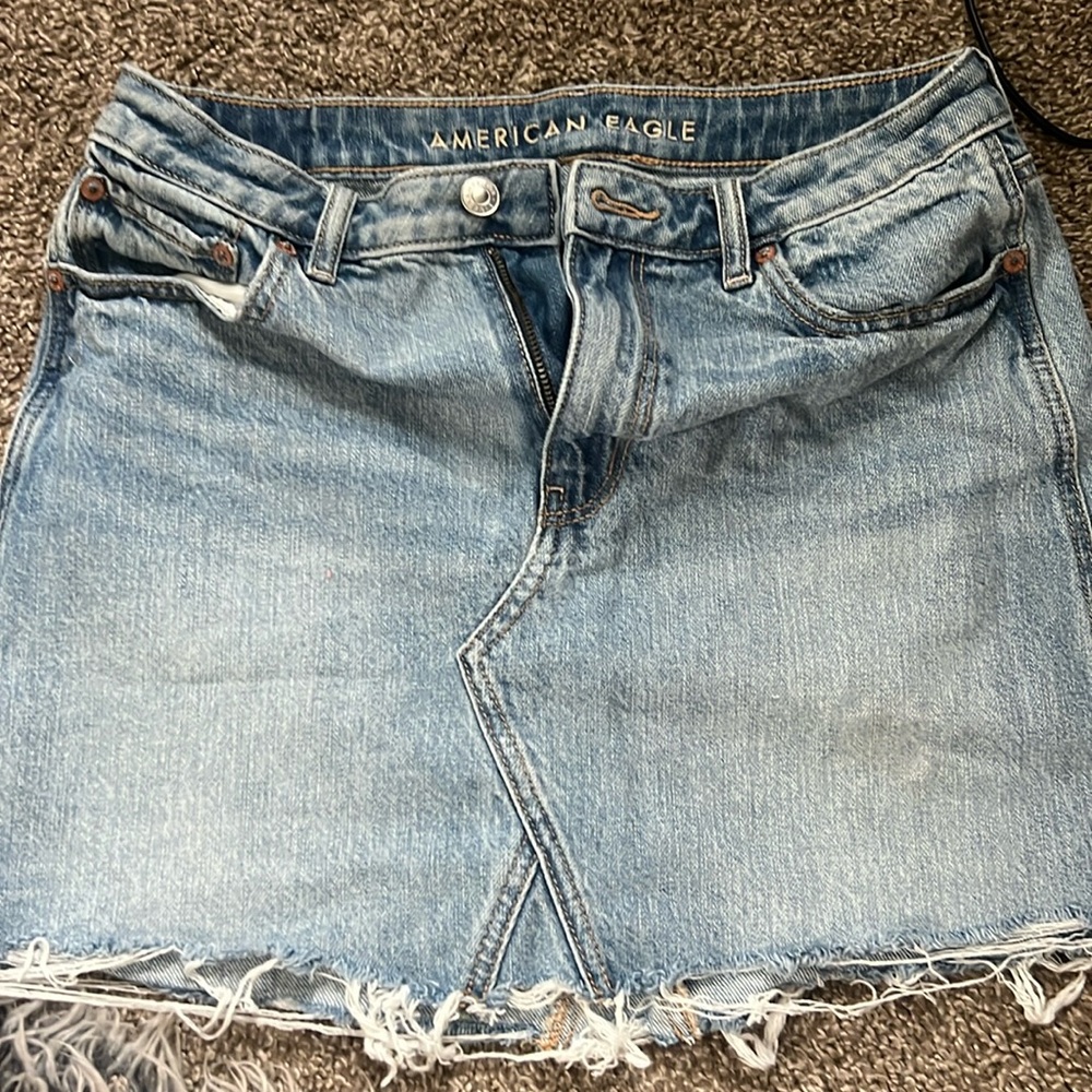 American Eagle Jean Skirt Super HI-Rise A-Line